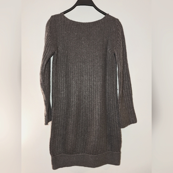 Soft Grey - Gray sweater dress - Picture 2 of 2